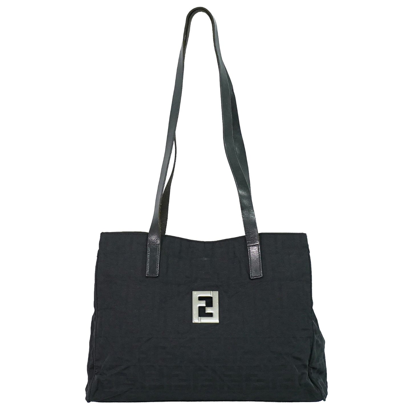 Fendi Zucca Tote bag Canvas, Black, Canvas, Tote Bag
