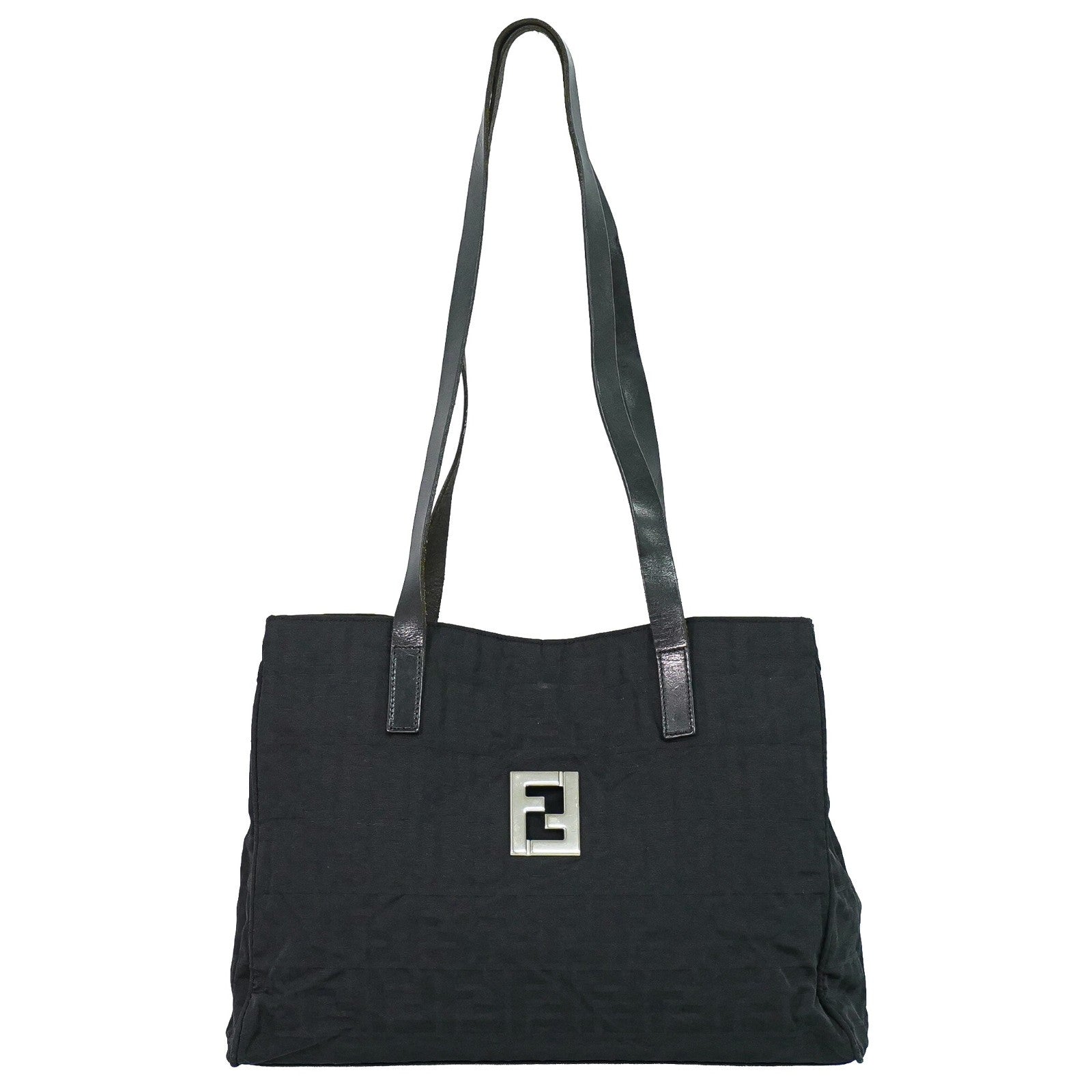 Fendi Zucca Tote bag Canvas, Black, Canvas, Tote Bag