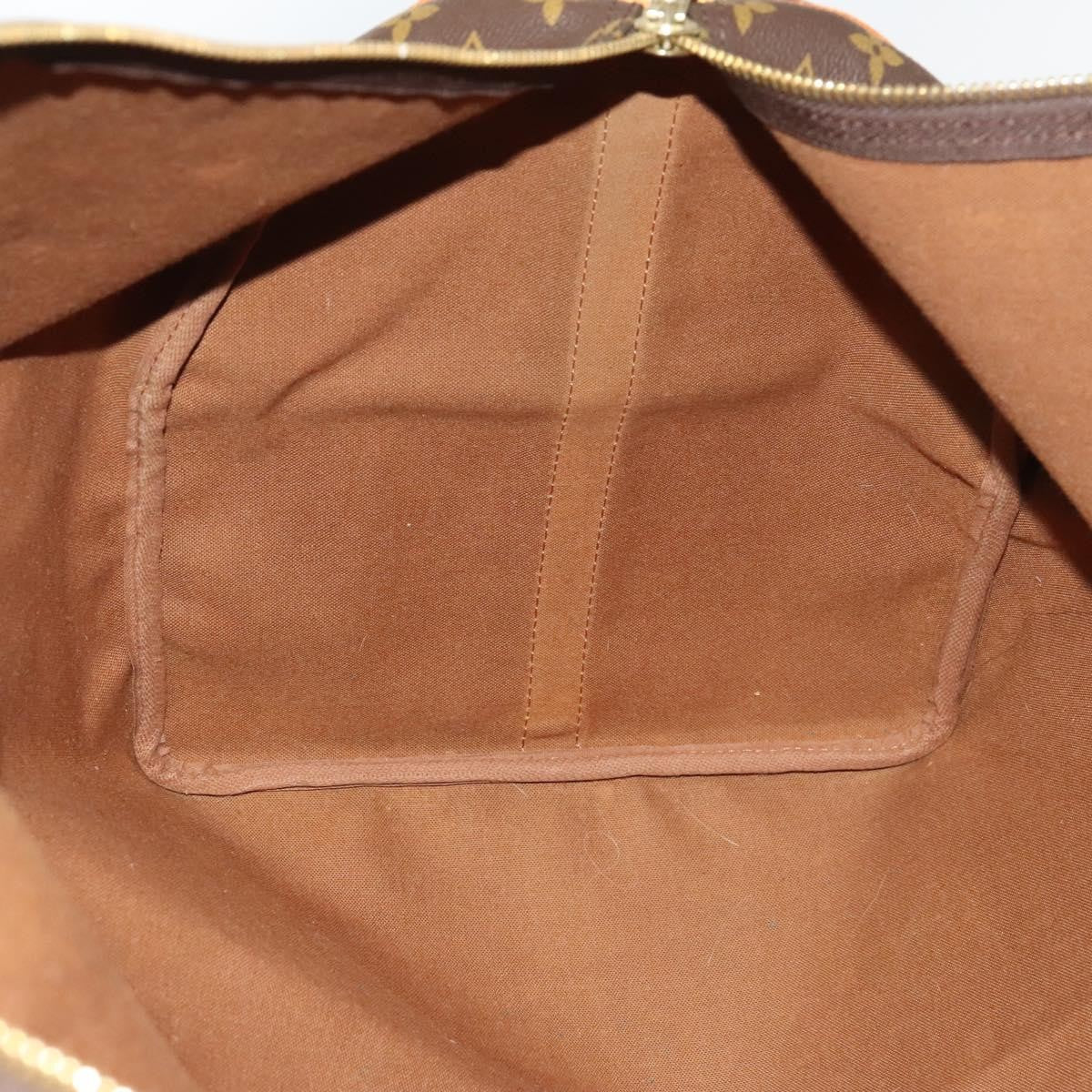 Louis Vuitton Keepall Bandouliere Bag Monogram Canvas, BROWN, CANVAS, Travel bag