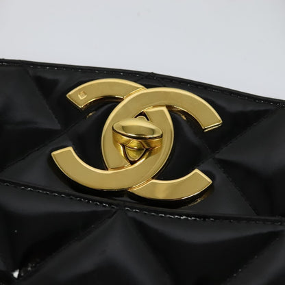 Chanel Chain Shoulder Bag Patent leather, BLACK, PATENT_LEATHER, Shoulder bag