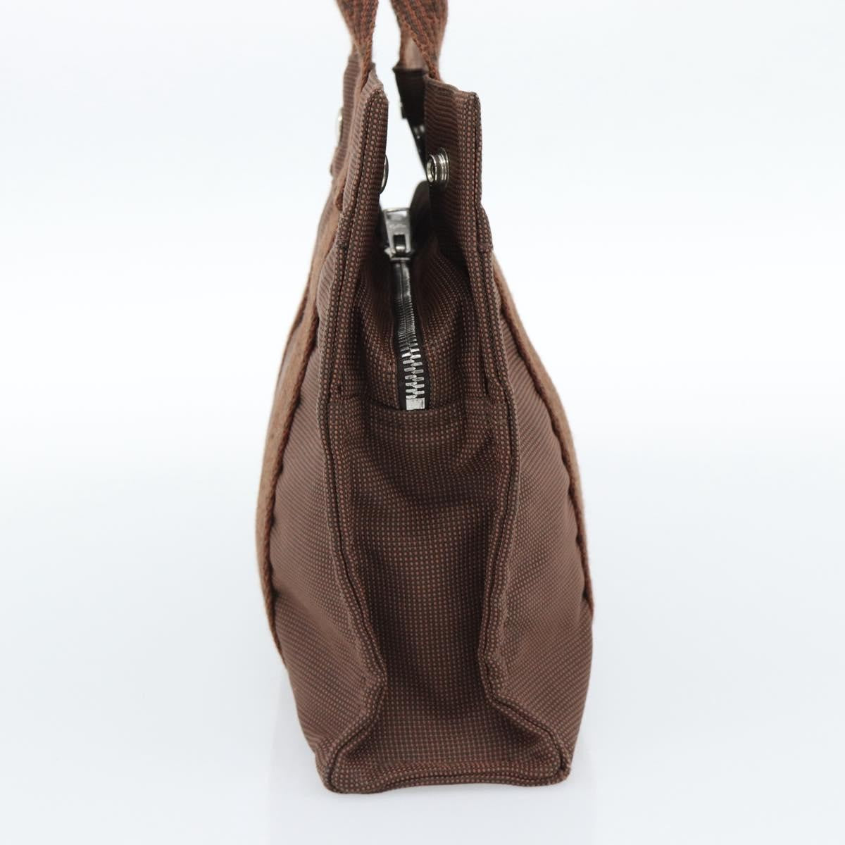 Hermes Fourre-tout Herline Fourre-tout Herline, Brown, Canvas, Tote Bag