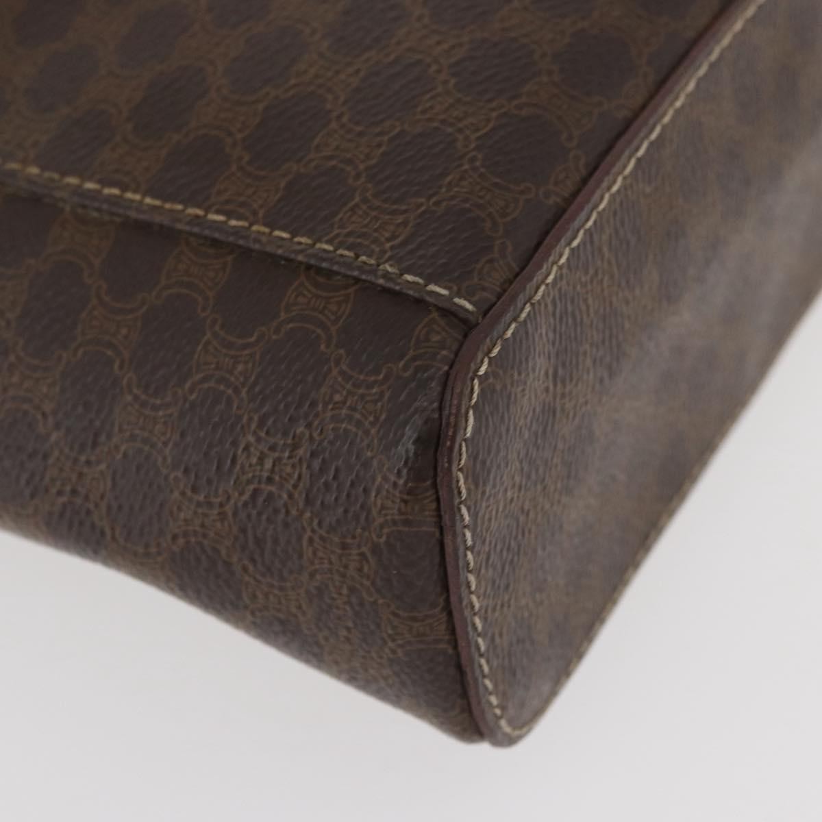 Celine Macadam Vanity Bag Canvas, Brown, Canvas, Clutch