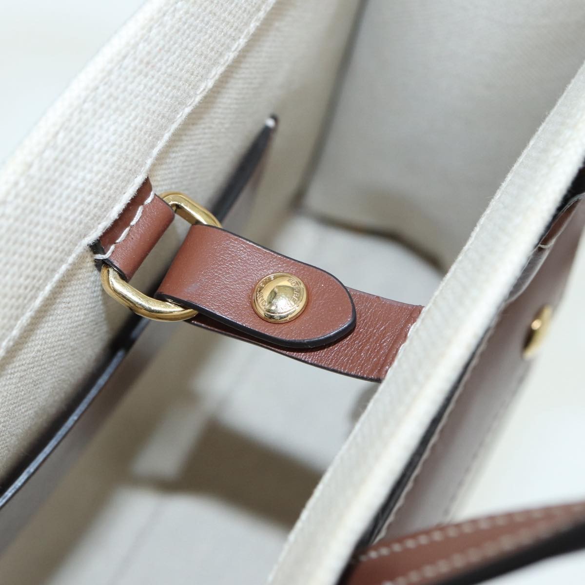 Burberry Logo Zip Wristlet Pouch Nylon, BROWN, CANVAS, Clutche & pouche
