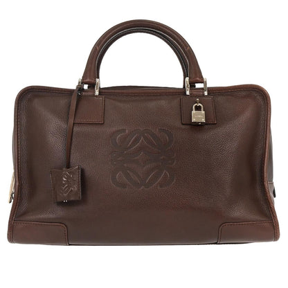 Loewe Amazona Bag Leather, BROWN, LEATHER, Handbag