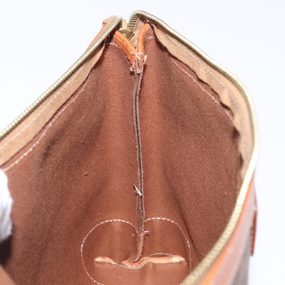 Celine Macadam Pochette Canvas and Leather, BEIGE, CANVAS, Clutche & pouche