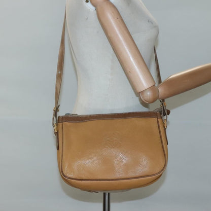 Loewe Anagram Shoulder Bag Leather, YELLOW, LEATHER, Shoulder bag