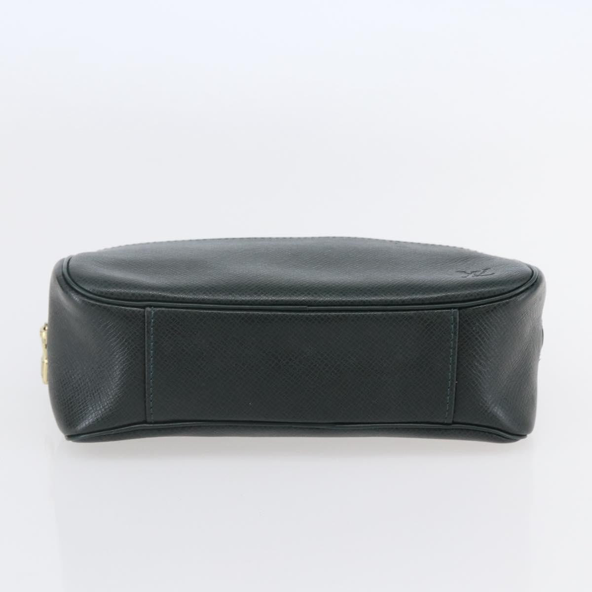 Louis Vuitton Toiletry Bag Leather, GREEN, LEATHER, Toiletry Case