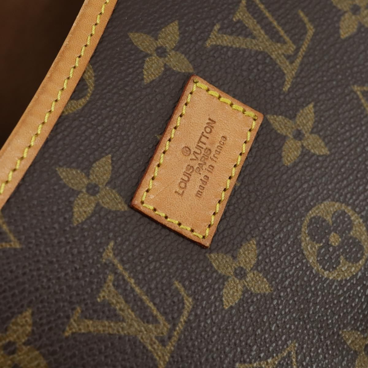 Louis Vuitton Saumur Handbag Monogram Canvas, BROWN, CANVAS, Shoulder bag