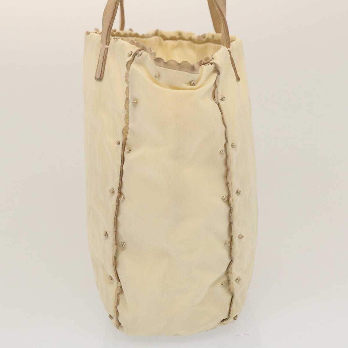 Prada Tote Vitello Daino Vitello Daino, BEIGE, NYLON, Tote bag