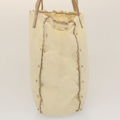 Prada Tote Vitello Daino Vitello Daino, BEIGE, NYLON, Tote bag