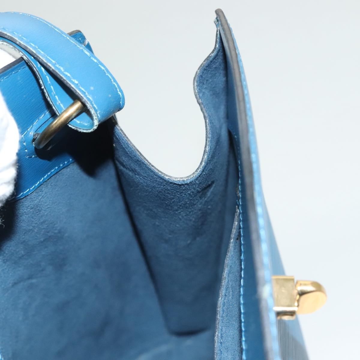 Louis Vuitton Cluny Shoulder Bag Epi Leather, BLUE, LEATHER, Shoulder bag