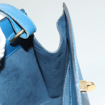 Louis Vuitton Cluny Shoulder Bag Epi Leather, BLUE, LEATHER, Shoulder bag