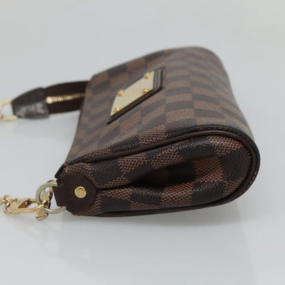 Louis Vuitton Eva Handbag Damier, BROWN, CANVAS, Shoulder bag