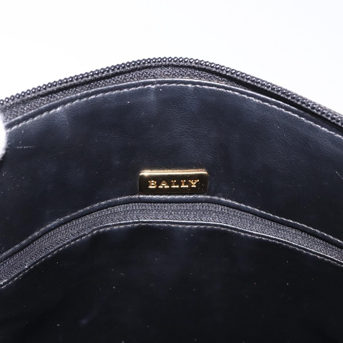 Bally Vintage Chain Shoulder Bag Quilted Leather, Black, Leather, Shoulder Bag