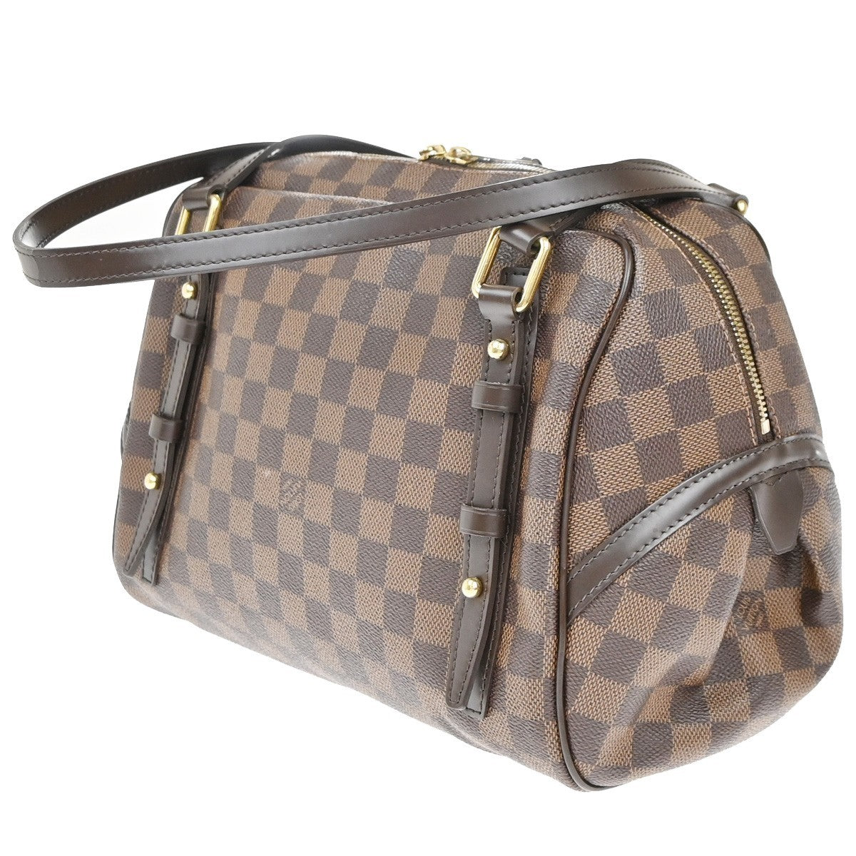 Louis Vuitton Rivington Satchel Damier, BROWN, CANVAS, Shoulder bag
