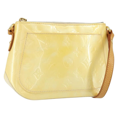 Louis Vuitton Minna Street Handbag Monogram Vernis, YELLOW, PATENT_LEATHER, Shoulder bag