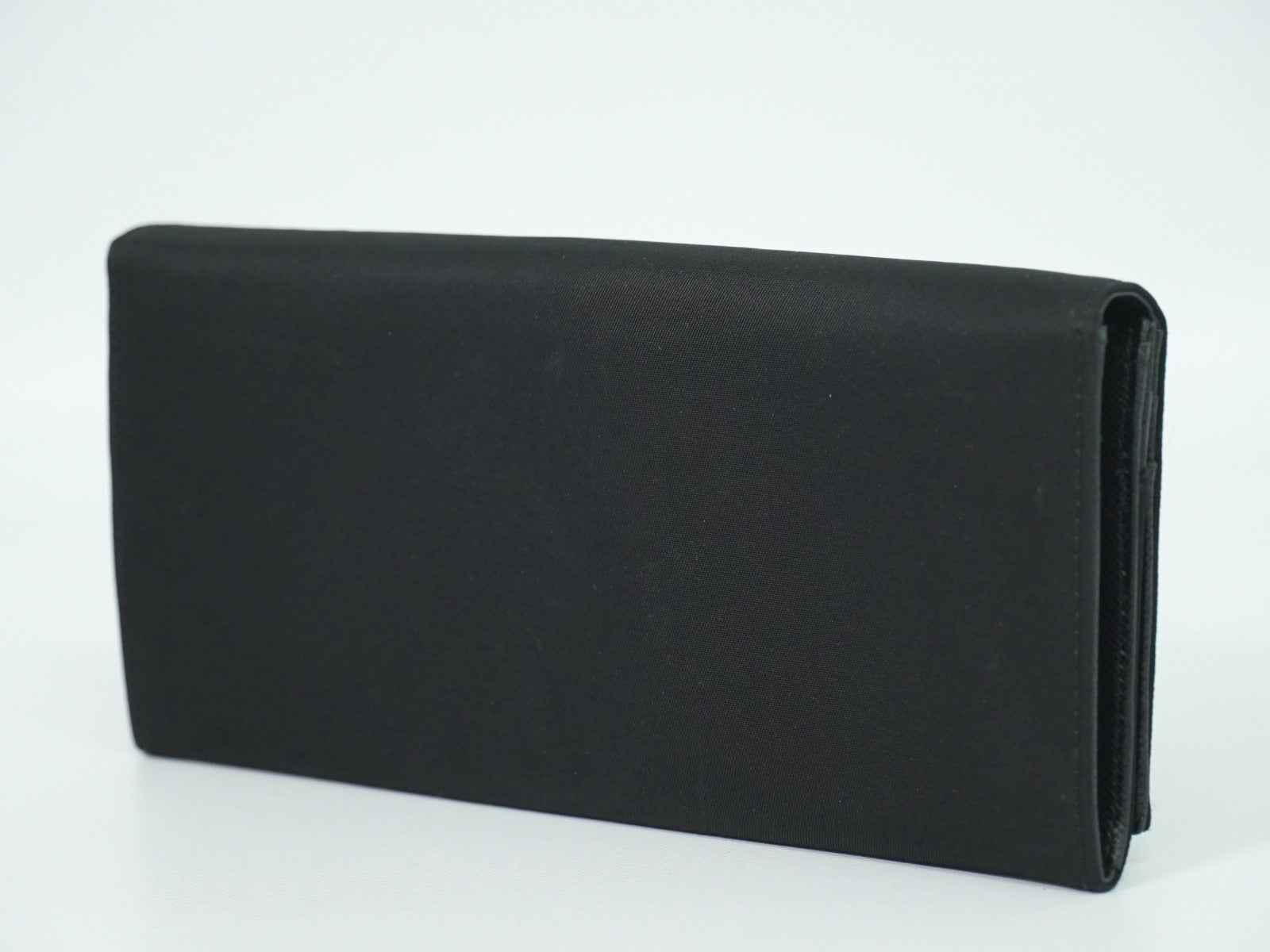 Prada Continental Wallet Tessuto, BLACK, NYLON, Wallets