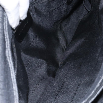 Bvlgari B.Zero1 Logomania Bag Canvas with Leather, BLACK, CANVAS, Shoulder bag