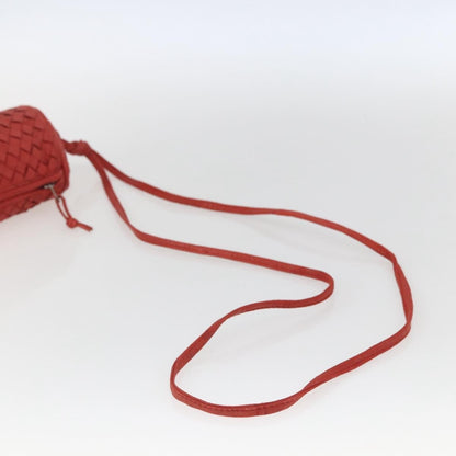 Bottega Veneta Intrecciato Clutch bag Leather, RED, LEATHER, Clutche & pouche