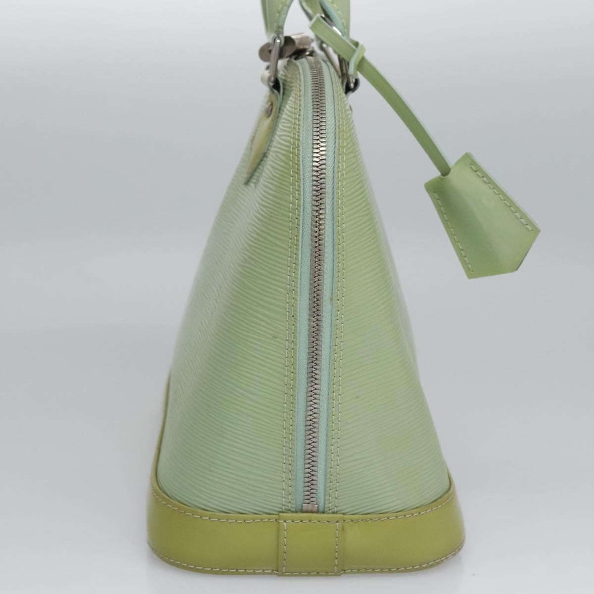 Louis Vuitton Alma Handbag Electric Epi Leather, GREEN, PATENT_LEATHER, Handbag