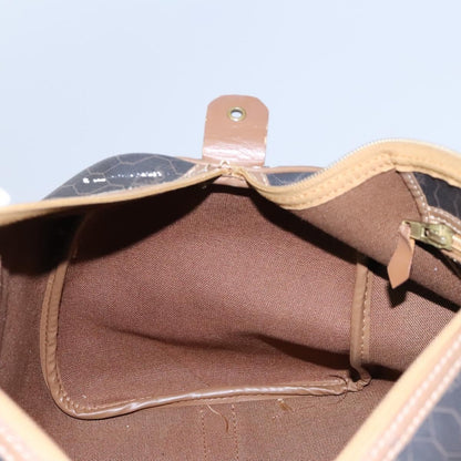 Christian Dior Vintage Honeycomb Handbag Canvas Leather, BLACK, CANVAS, Handbag