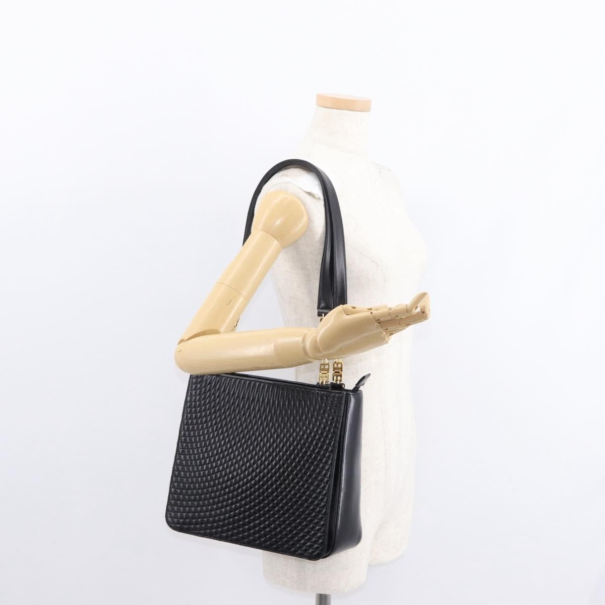 Bally Vintage Shoulder Bag Quilted leather, Black, Leather, Shoulder Bag