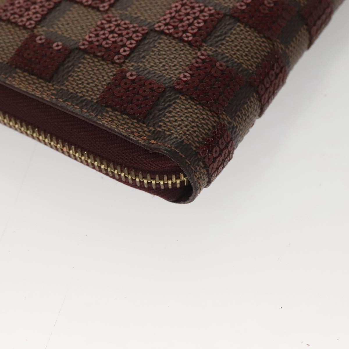 Louis Vuitton Zippy Wallet NM Damier, RED, CANVAS, Wallets