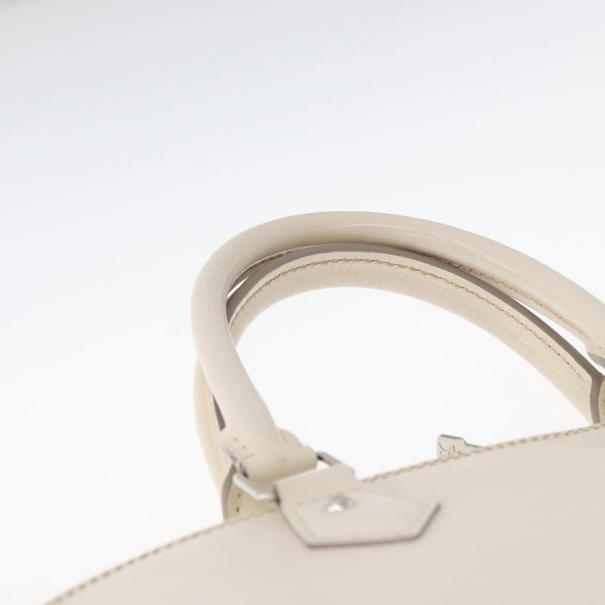 Louis Vuitton Alma Handbag Epi Leather, White, Leather, Handbag