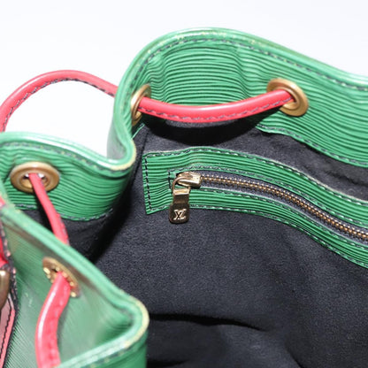 Louis Vuitton Bicolor Petit Noe Handbag Epi Leather, GREEN, LEATHER, Shoulder bag