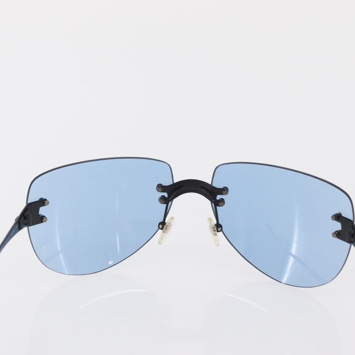 Chanel Logo CC Sunglasses Metal, BLUE, METAL, Sunglasse