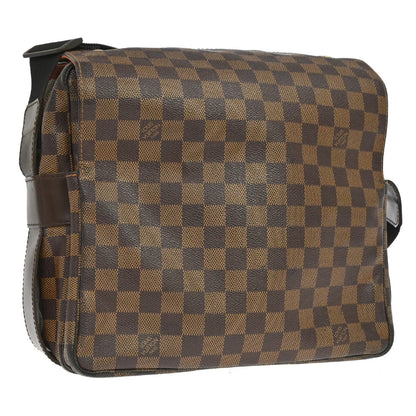 Louis Vuitton Naviglio Handbag Damier, Brown, Canvas, Shoulder Bag