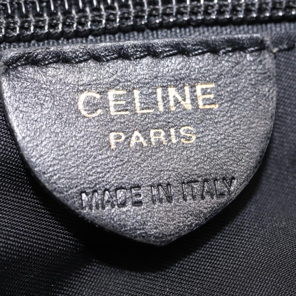 Celine Circle Logo Handbag Nylon, BLACK, NYLON, Handbag