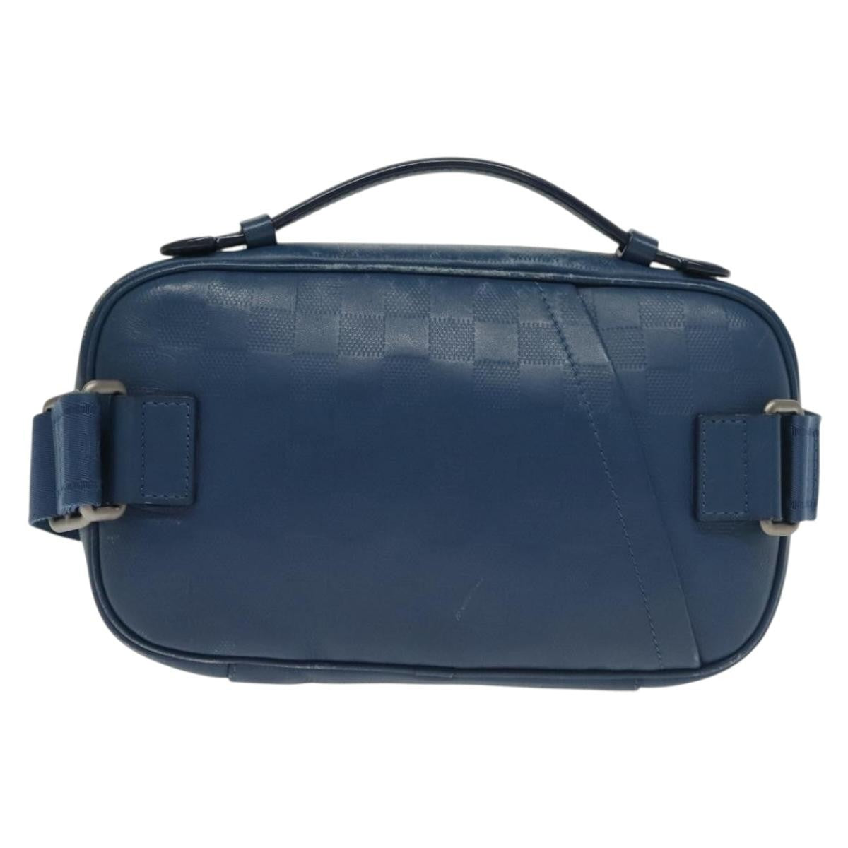Louis Vuitton Ambler Bag Damier Infini Leather, BLUE, LEATHER, Shoulder bag