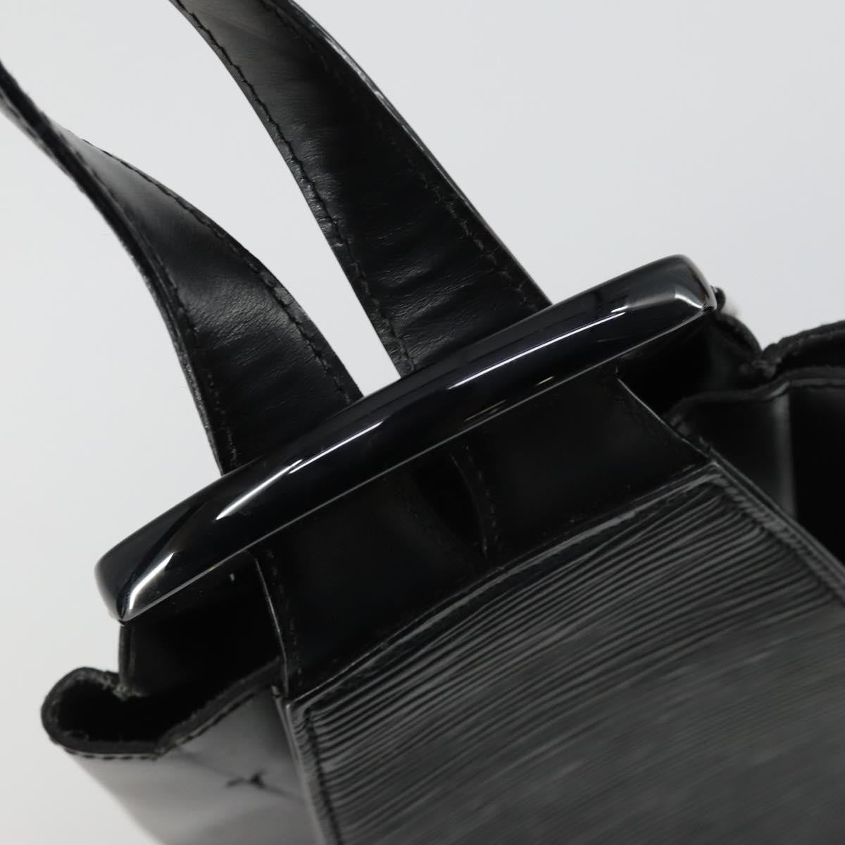 Louis Vuitton Minuit Handbag Epi Leather, BLACK, LEATHER, Shoulder bag