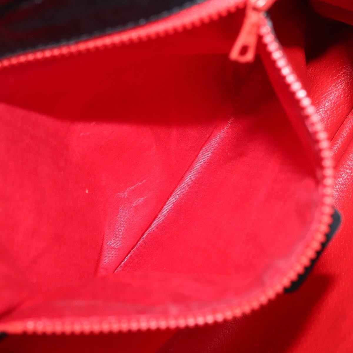 Celine Circle logo Leather, BLACK, LEATHER, Shoulder bag