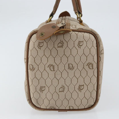 Christian Dior Vintage Honeycomb Boston bag Canvas and Leather, BEIGE, CANVAS, Travel bag