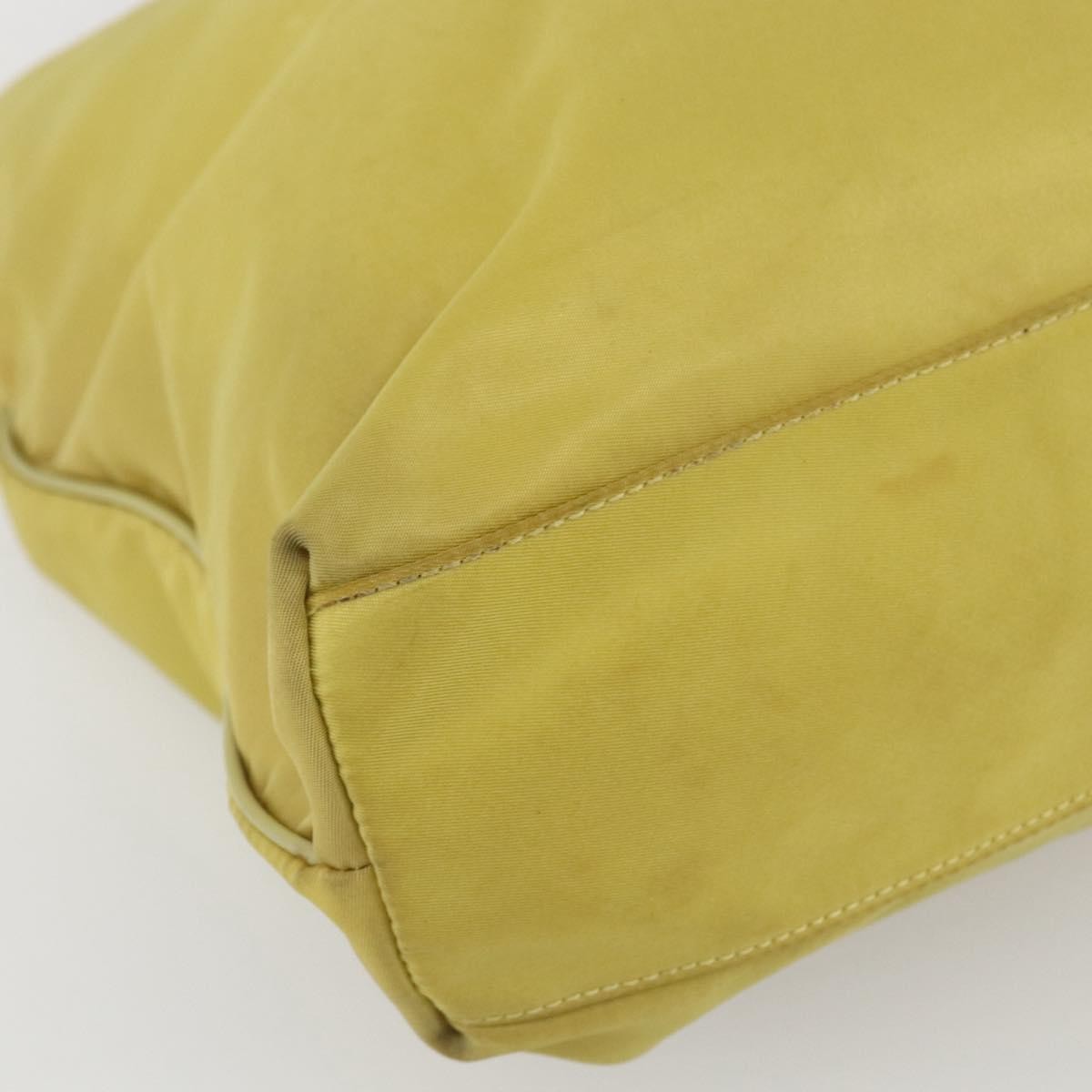 Prada Vintage Tote Tessuto, YELLOW, NYLON, Tote bag