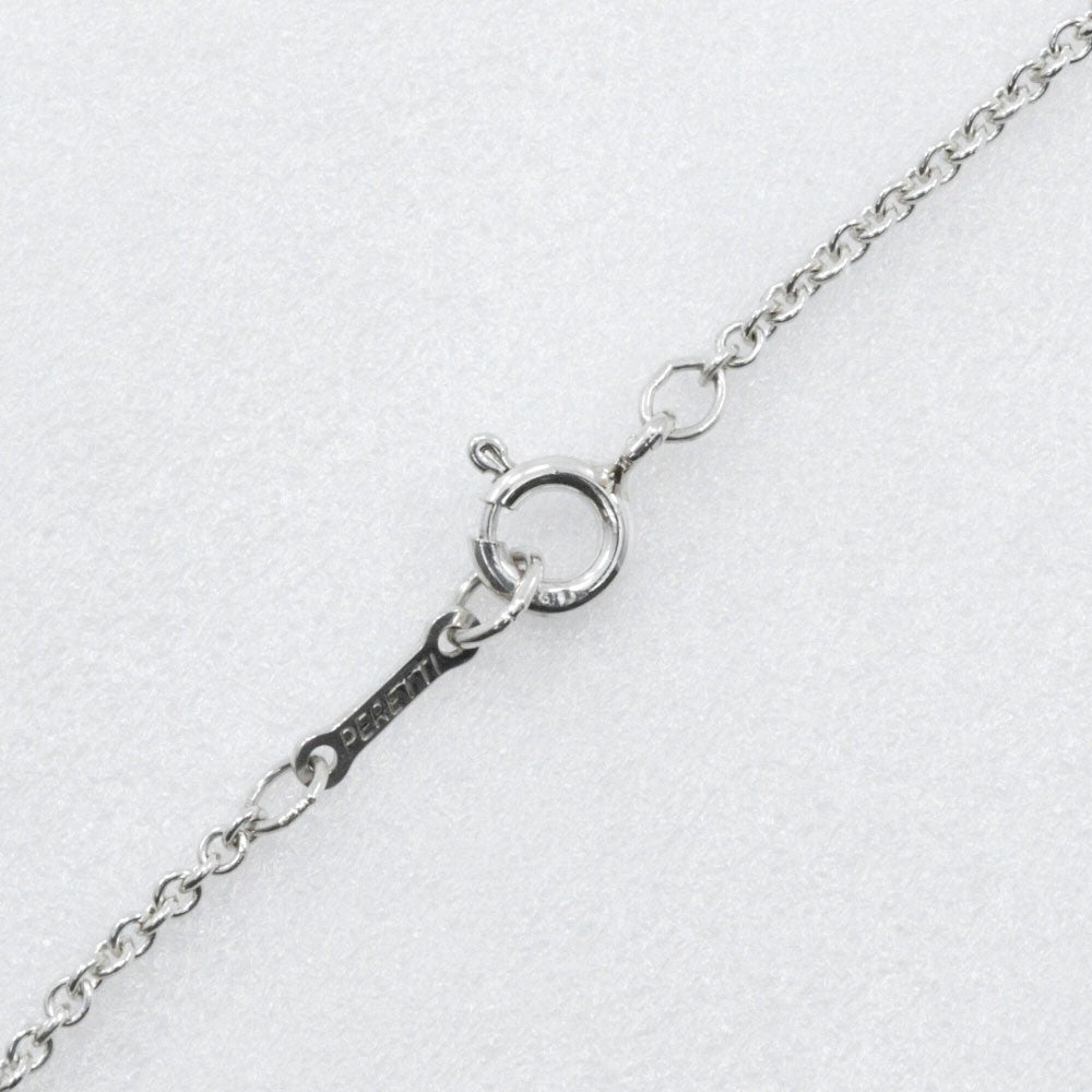 Tiffany & Co. Elsa Peretti Open Heart Pendant Necklace Sterling Silver, SILVER, SILVER, Necklace