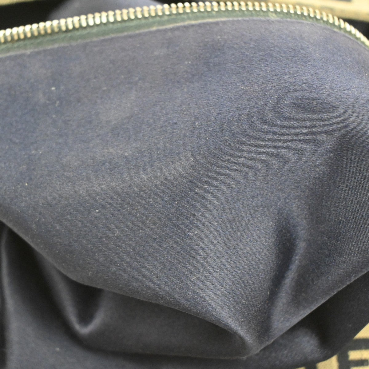 Fendi Mamma Baguette Zucca canvas, NAVY, CANVAS, Shoulder bag