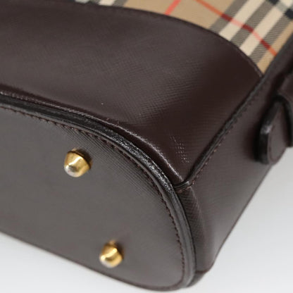 Burberry Shoulder Bag Nova Check Canvas, BEIGE, CANVAS, Shoulder bag