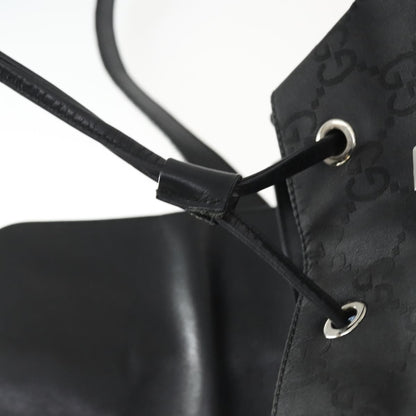 Gucci Vintage Jackie Backpack GG Canvas, BLACK, CANVAS, Backpack