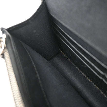 Fendi Karlito Wallet on Chain Studded Saffiano Leather, Black, Leather, Shoulder Bag