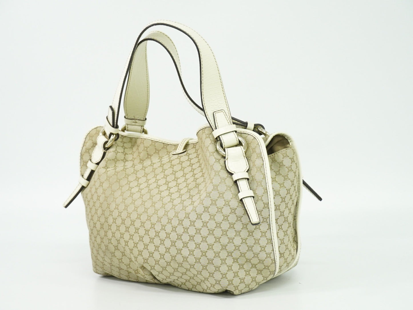 Celine Bittersweet Canvas, BEIGE, CANVAS, Tote bag