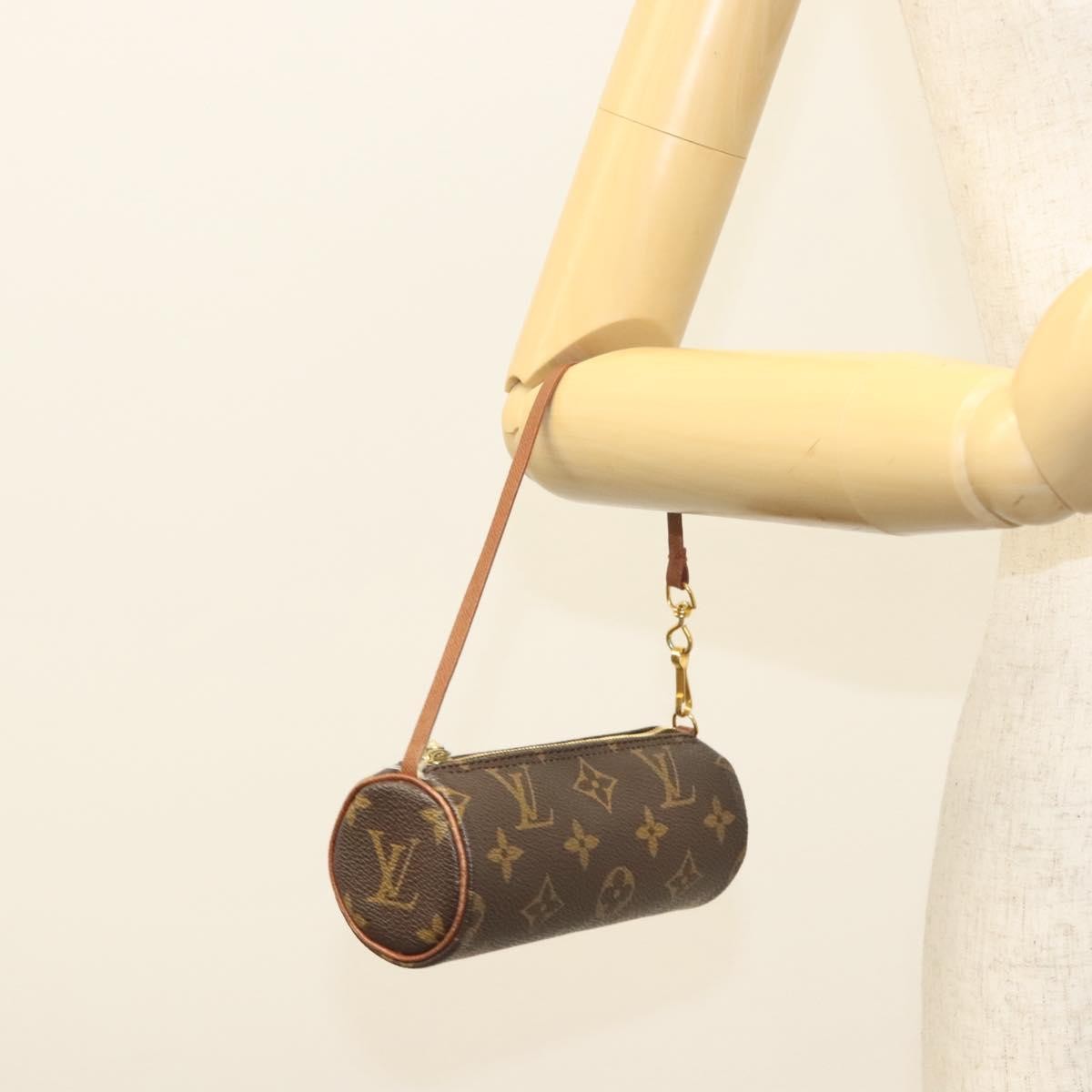 Louis Vuitton Papillon Pochette Monogram Canvas, BROWN, CANVAS, Handbag