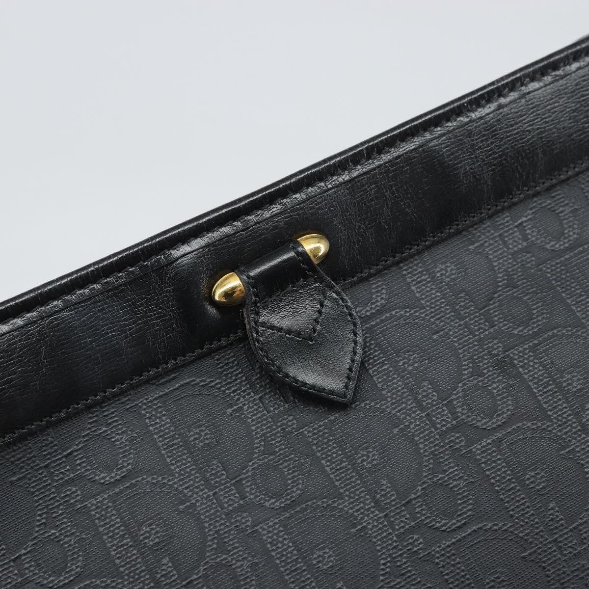 Christian Dior Trotter pouch Canvas, Black, Canvas, Clutch
