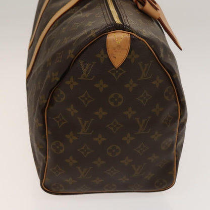 Louis Vuitton Keepall Bag Monogram Canvas, BROWN, CANVAS, Travel bag