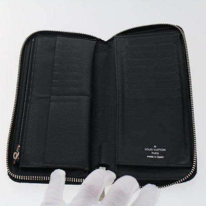 Louis Vuitton Zippy wallet vertical Damier Graphite, BLACK, CANVAS, Wallets