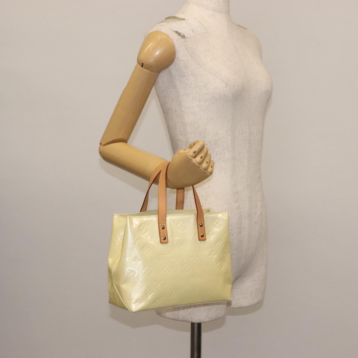 Louis Vuitton Reade Handbag Monogram Vernis, YELLOW, PATENT_LEATHER, Handbag