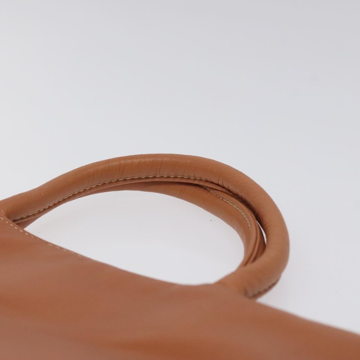 Loewe Anagram handbag Leather, BROWN, LEATHER, Handbag