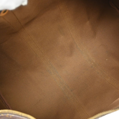 Louis Vuitton Keepall Bag Monogram Canvas, BROWN, CANVAS, Travel bag